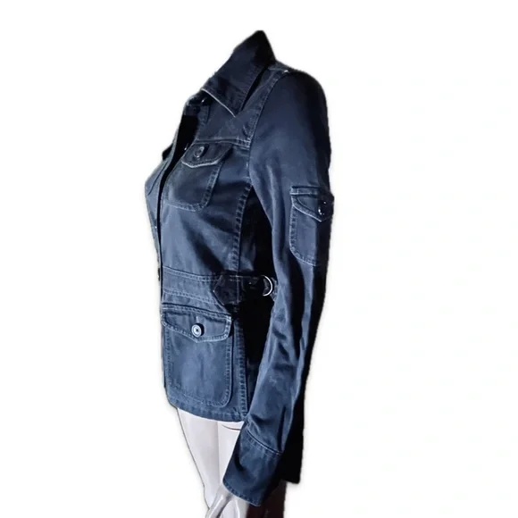 J Crew 90s field jacket 100% cotton navy blue sz. XS - Picture 3 of 5